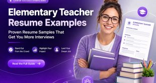 Elementary Teacher Resume Examples