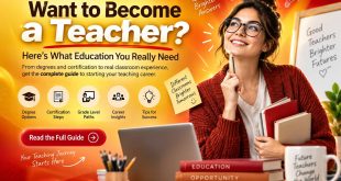 What Education Is Needed To Become A Teacher